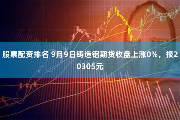 股票配资排名 9月9日铸造铝期货收盘上涨0%，报20305元