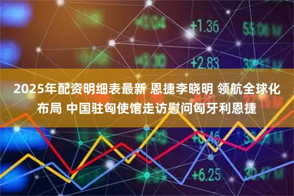 2025年配资明细表最新 恩捷李晓明 领航全球化布局 中国驻匈使馆走访慰问匈牙利恩捷